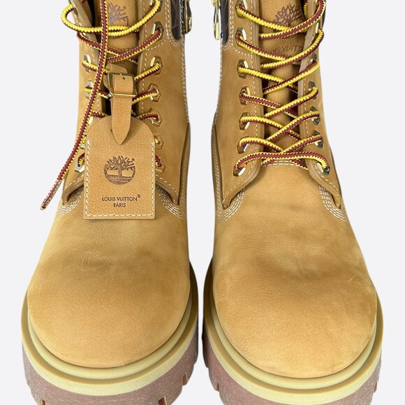 Louis Vuitton Timberland Wheat Monogram Boots - Picture 4 of 8